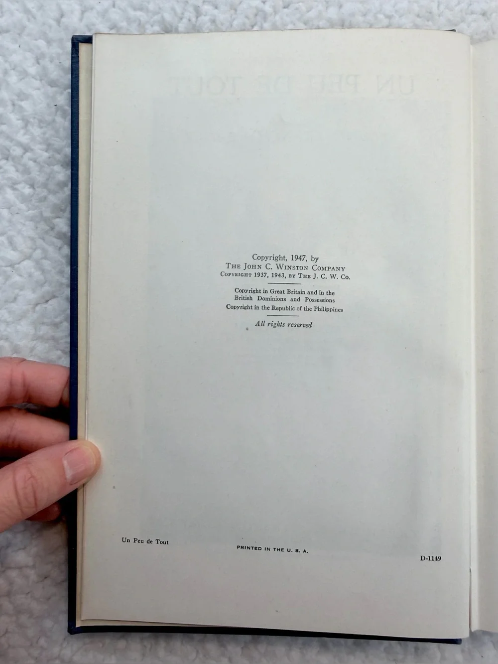 (VTG) WINSTON • 1940s French Language Hardcover Book Set of 2, OS